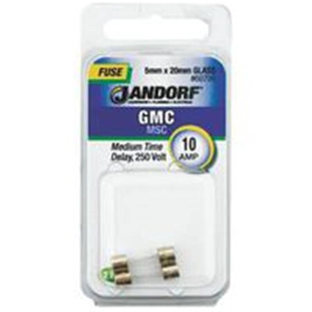 Jandorf Medium-Voltage Fuse, 10A, Time-Delay, Cylindrical 3398674